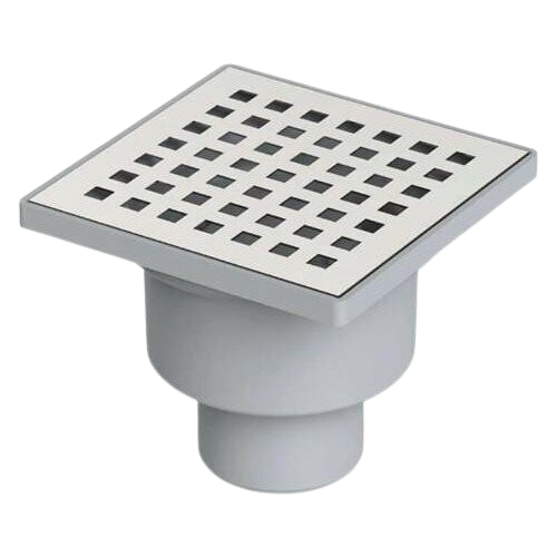 LUXPAR 50 mm ÜSTÜ KROM YER SÜZGECİ ALTTAN ÇIKIŞLI EKO 10x10 161502